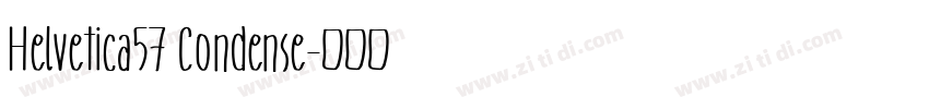 Helvetica57 Condense字体转换